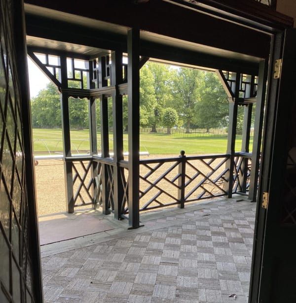 Cricket pavilion terrace