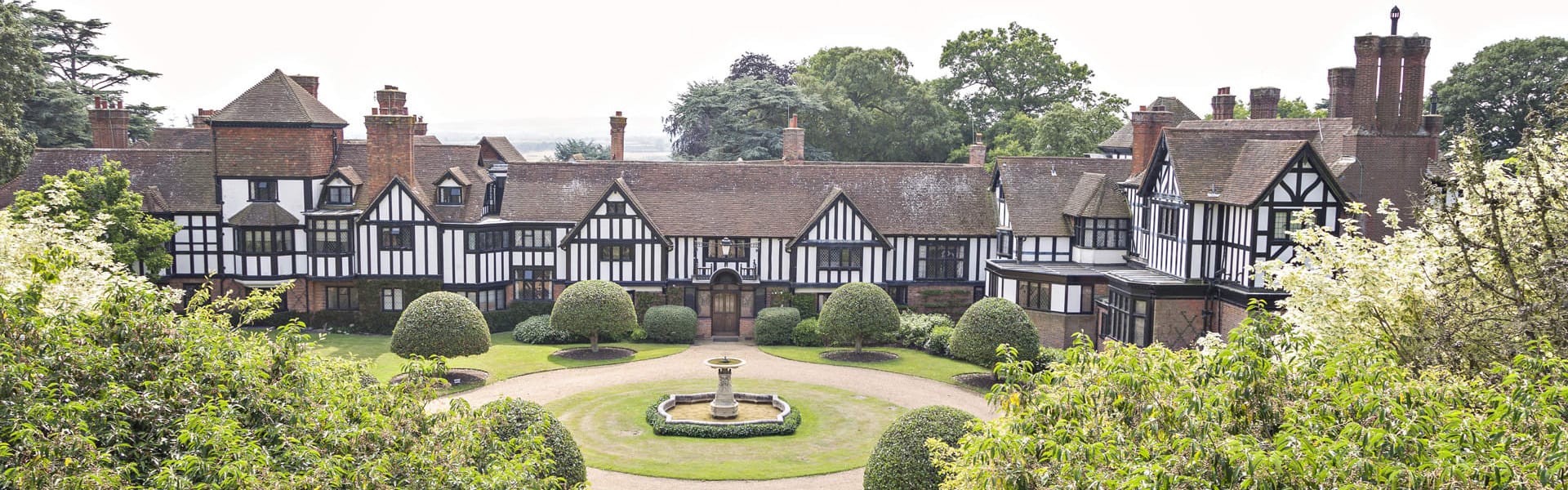 Ascott House entrance aerial view